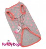 Майка ForMyDogs ( Серый) - Одежда для собак, аксессуары, дождевики, корма, доставка!