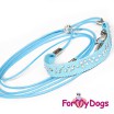 Выставочная ринговка ForMyDogs (Голубой) - Одежда для собак, аксессуары, дождевики, корма, доставка!