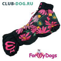 Дождевик  для таксы ForMyDogs (для девочки) - Одежда для собак, аксессуары, дождевики, корма, доставка!