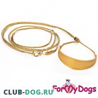 Выставочная ринговка ForMyDogs (золото) - Одежда для собак, аксессуары, дождевики, корма, доставка!