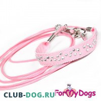 Выставочная ринговка ForMyDogs (Розовый) - Одежда для собак, аксессуары, дождевики, корма, доставка!