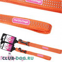 Поводок СПОРТ ForMyDogs(оранжевый) - Одежда для собак, аксессуары, дождевики, корма, доставка!