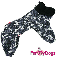 Дождевик УТЕПЛЕННЫЙ ForMyDogs для Мопса, Француза ( для мальчика ) - Одежда для собак, аксессуары, дождевики, корма, доставка!