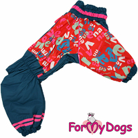 Комбинезон  НА СИНТЕПОНЕ ForMyDogs для больших и средних собак (для девочки) - Одежда для собак, аксессуары, дождевики, корма, доставка!