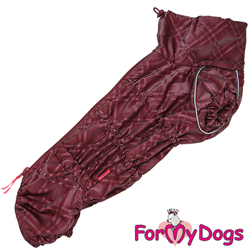 Дождевик УТЕПЛЕННЫЙ для таксы ForMyDogs (для девочки) - Одежда для собак, аксессуары, дождевики, корма, доставка!