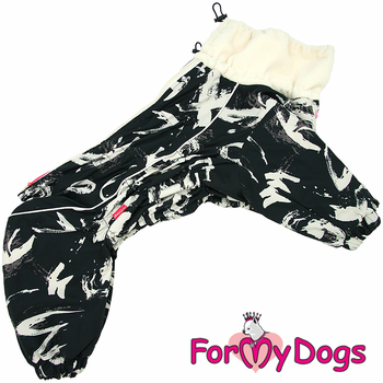 Дождевик нафлисовом подкладе  ForMyDogs для Мопса, Француза ( для девочки ) - Одежда для собак, аксессуары, дождевики, корма, доставка!