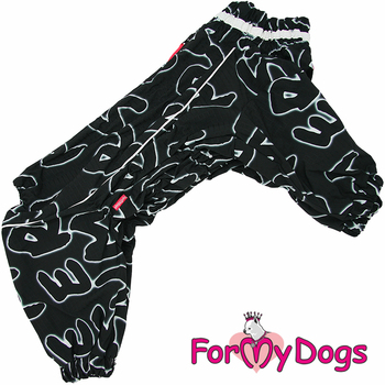 Комбинезон ForMyDogs для Мопса, Француза (для мальчика) - Одежда для собак, аксессуары, дождевики, корма, доставка!